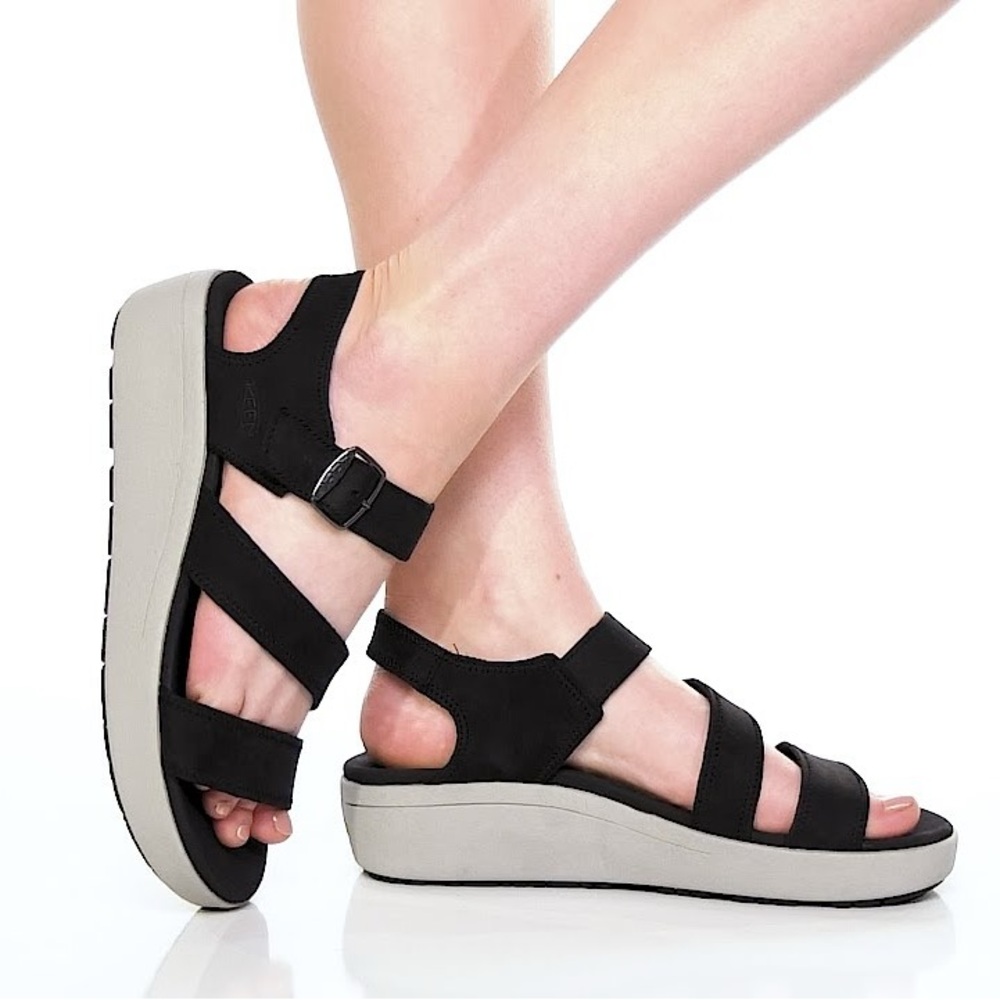 Women's Keen Ellecity Elle Black Sandals NEW